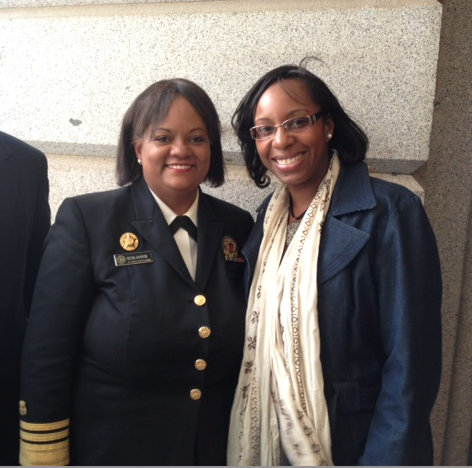 U.S Surgeon General Dr. Regina Benjamin with Stacey Ferguson